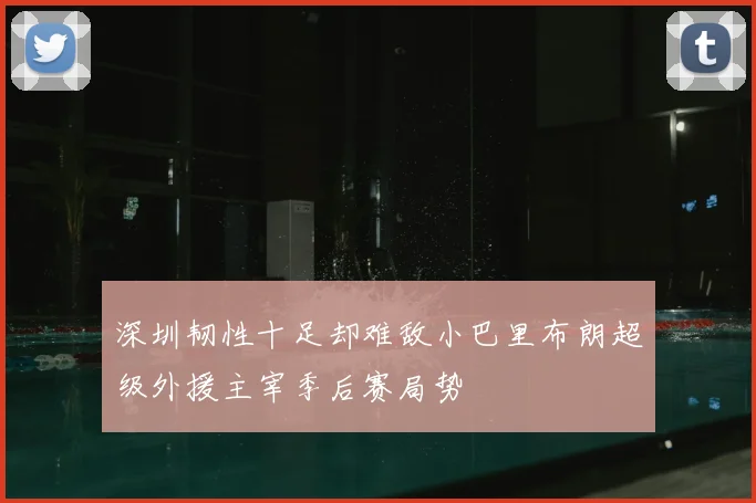 深圳韧性十足却难敌小巴里布朗超级外援主宰季后赛局势