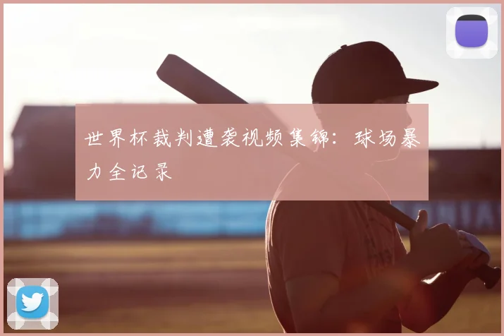 世界杯裁判遭袭视频集锦:球场暴力全记录